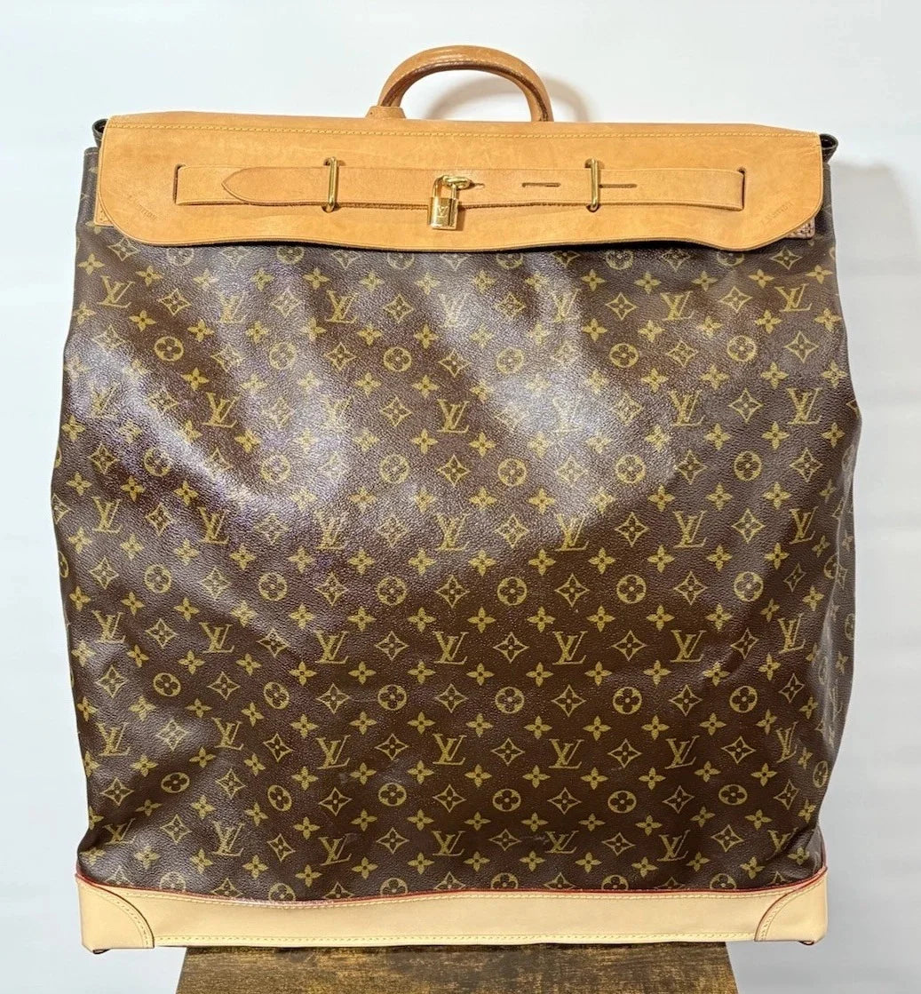 Authentic Louis Vuitton Steamer 65 Travel Bag – LV Restored with Documentation