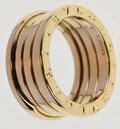 Bvlgari B.zero1 4-Band Ring 18K Yellow Gold Size 54 / 6.75 w/ Service & Pouch