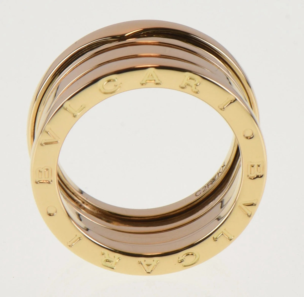 Bvlgari B.zero1 4-Band Ring 18K Yellow Gold Size 54 / 6.75 w/ Service & Pouch