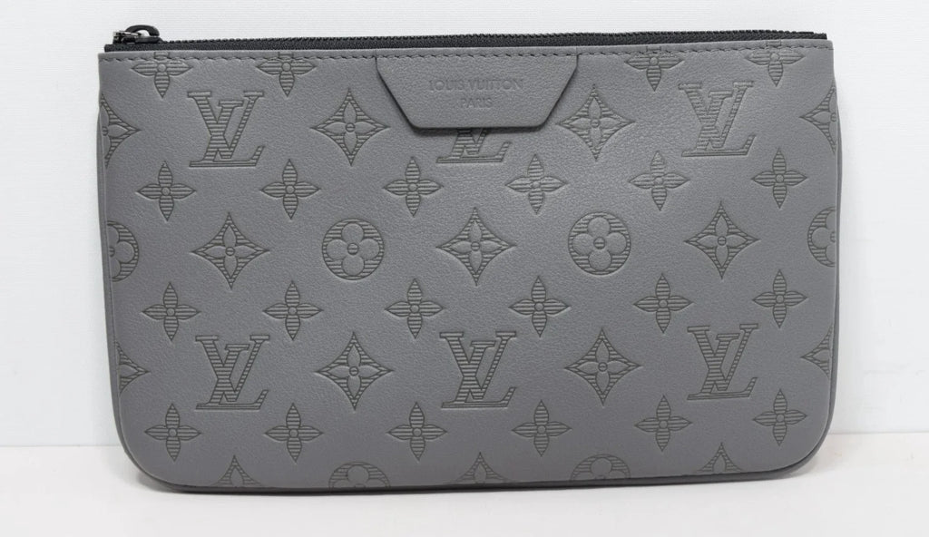 Louis Vuitton Trio Messenger M27185 Monogram Leather Anthracite Gray Auth New
