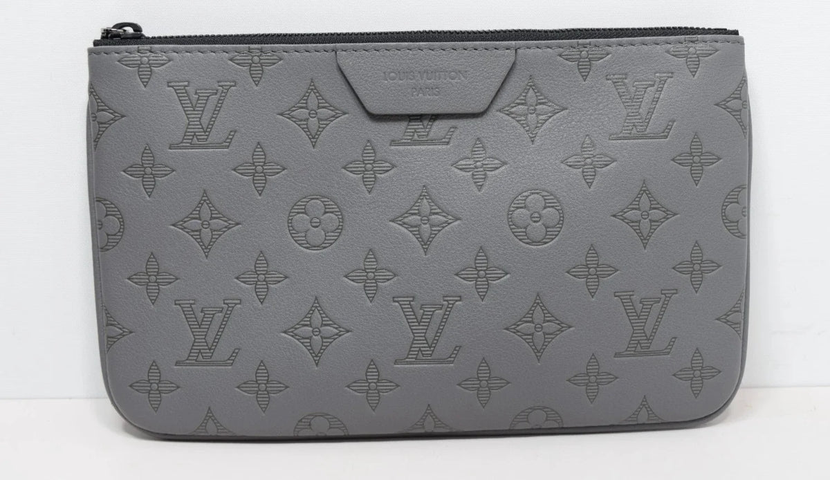 Louis Vuitton Trio Messenger M27185 Monogram Leather Anthracite Gray Auth New