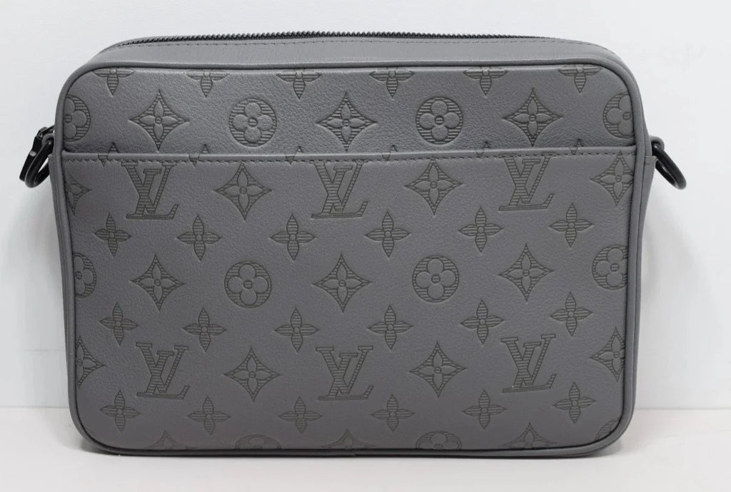 Louis Vuitton Trio Messenger M27185 Monogram Leather Anthracite Gray Auth New