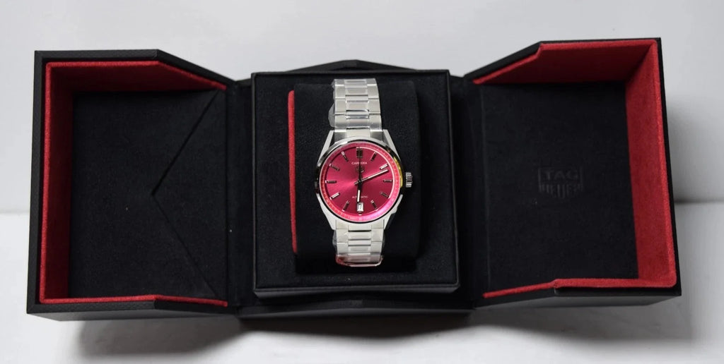 New Tag Heuer Carrera Date Automatic Pink Dial Women's Watch WBN2313.BA0001