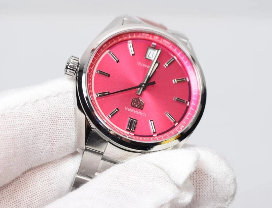 New Tag Heuer Carrera Date Automatic Pink Dial Women's Watch WBN2313.BA0001