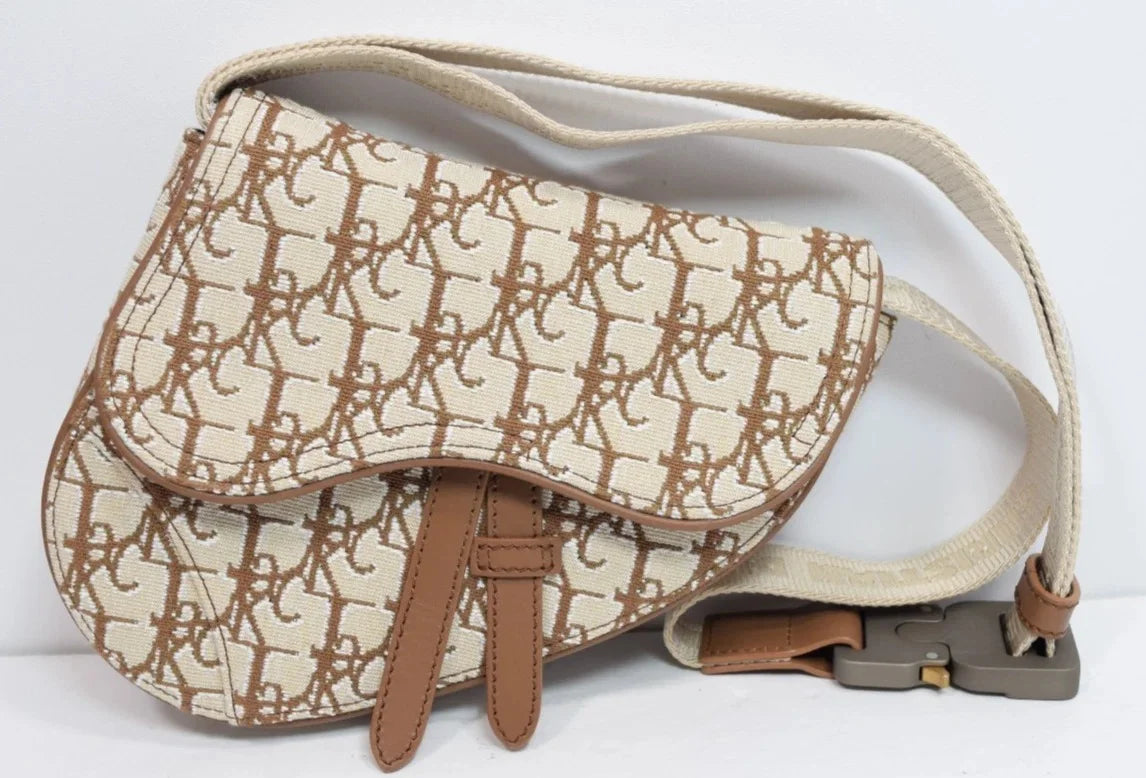 Dior x Travis Scott Cactus Jack Mini Saddle Belt Bag Oblique Jacquard BNWT
