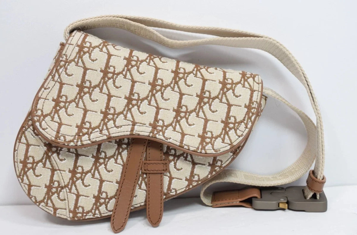 Dior x Travis Scott Cactus Jack Mini Saddle Belt Bag Oblique Jacquard BNWT