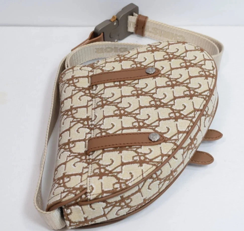 Dior x Travis Scott Cactus Jack Mini Saddle Belt Bag Oblique Jacquard BNWT
