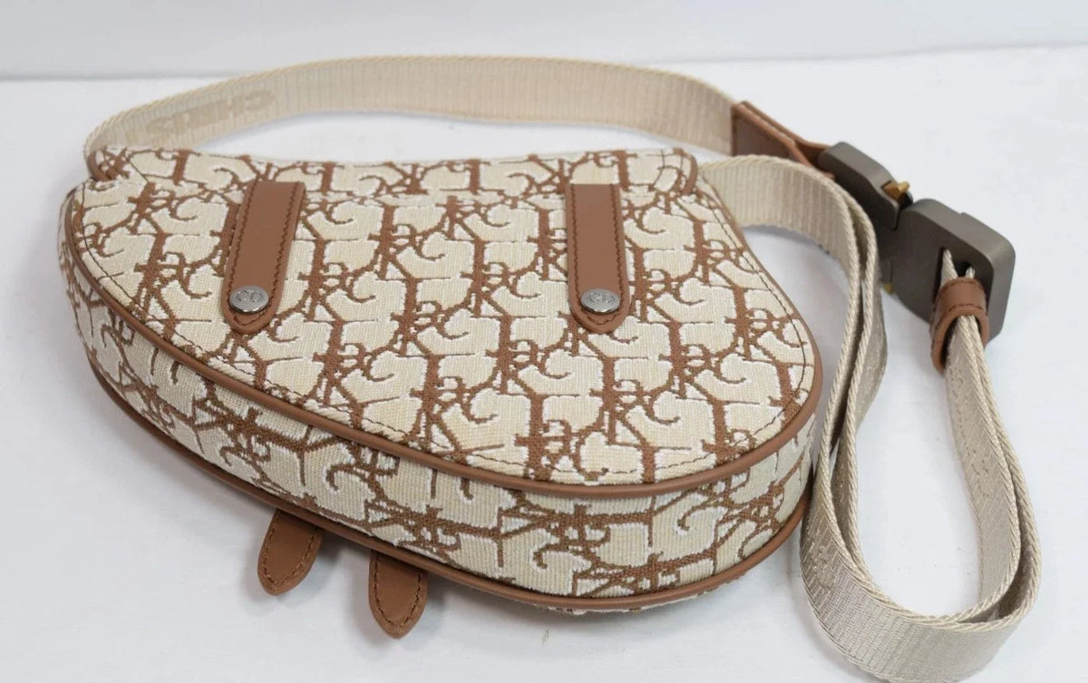 Dior x Travis Scott Cactus Jack Mini Saddle Belt Bag Oblique Jacquard BNWT