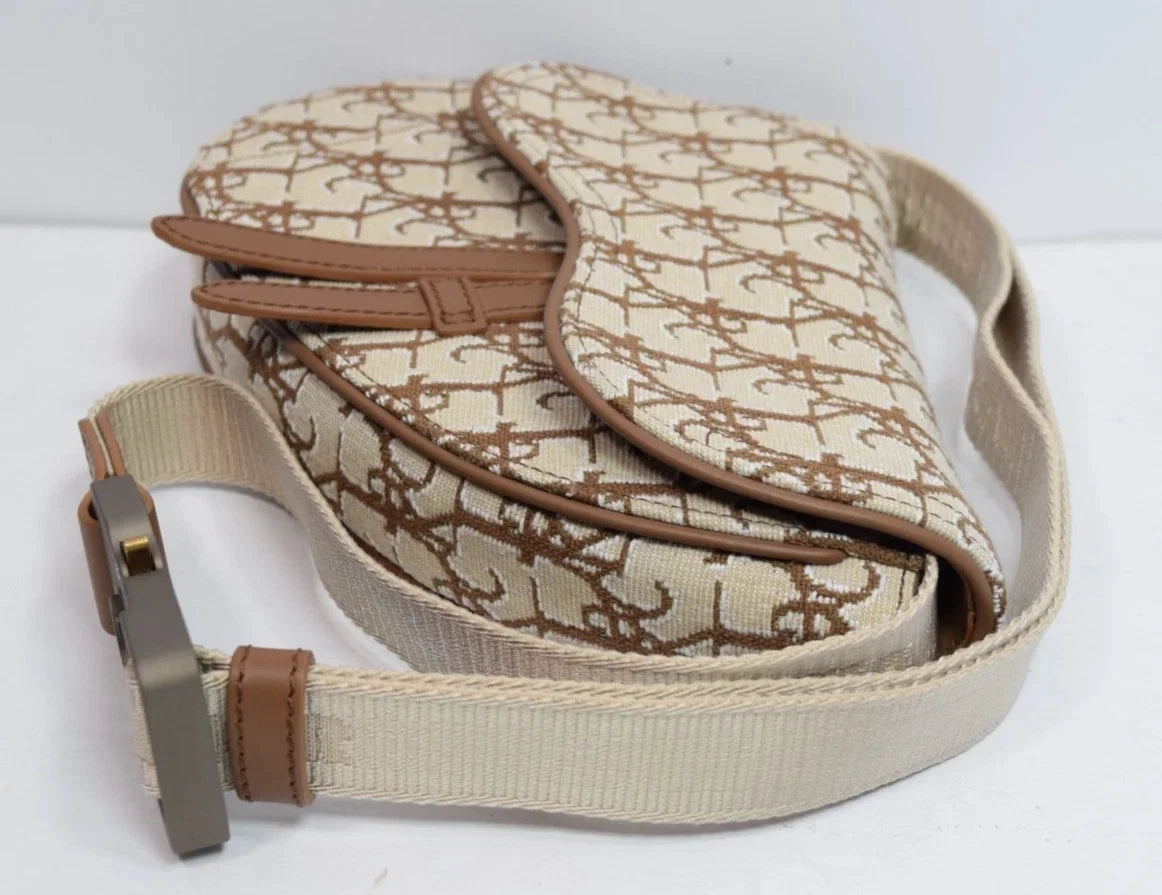 Dior x Travis Scott Cactus Jack Mini Saddle Belt Bag Oblique Jacquard BNWT
