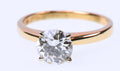 GIA 1.19ct L SI2 Natural Diamond 14K Yellow Gold Solitaire Ring Sz 6