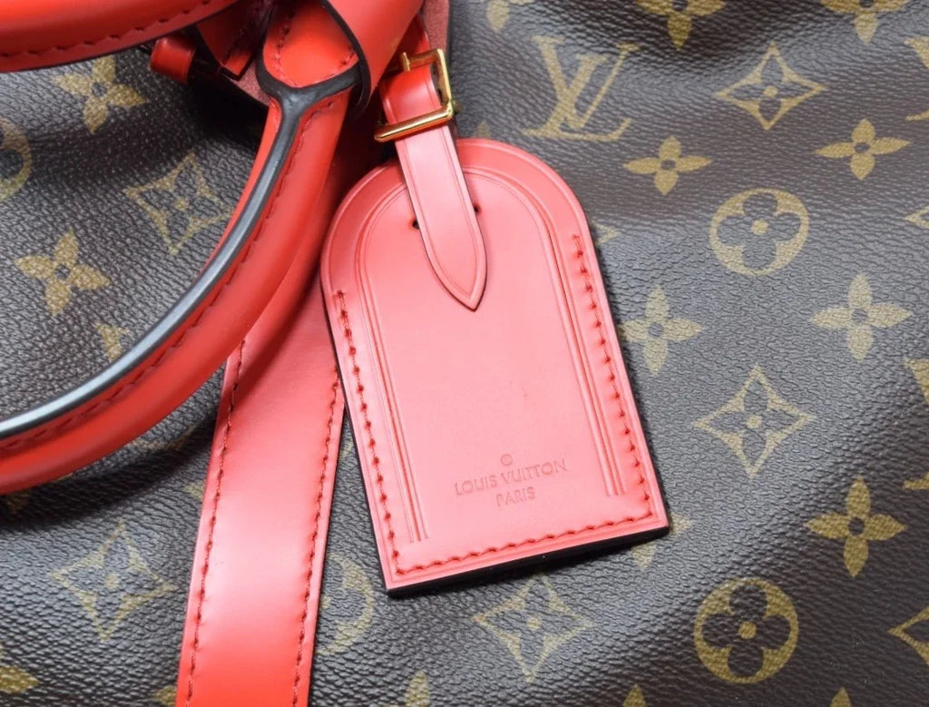 Louis Vuitton Keepall Bandoulière 50 Coquelicot Red Monogram Canvas Travel Bag