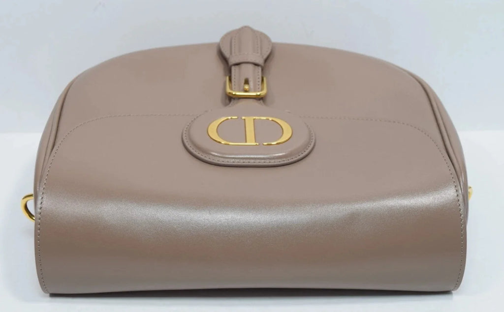 Christian Dior Large Chocolate Bobby Bag Gold Hardware With Strap M747