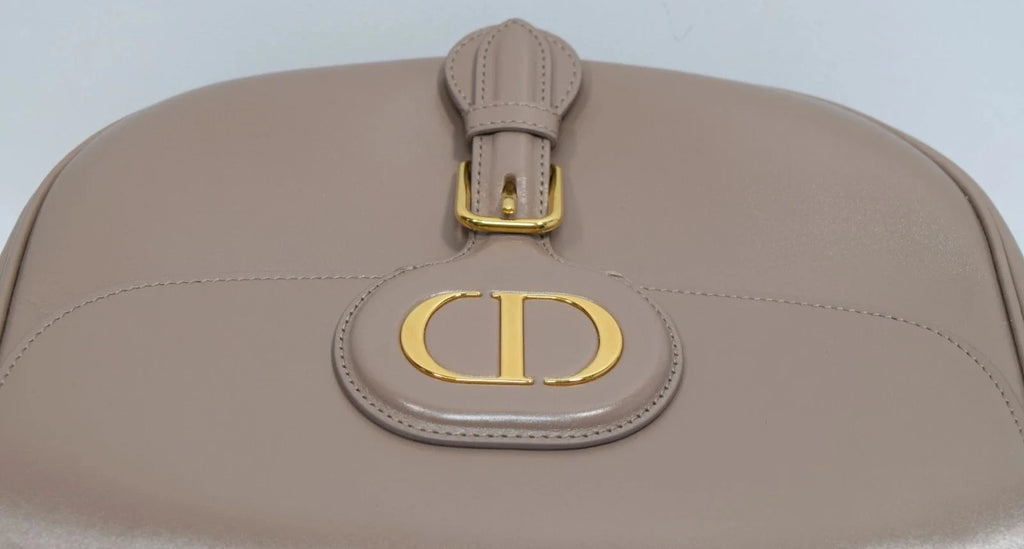 Christian Dior Large Chocolate Bobby Bag Gold Hardware With Strap M747