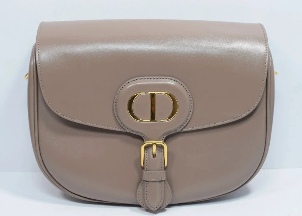 Christian Dior Large Chocolate Bobby Bag Gold Hardware With Strap M747