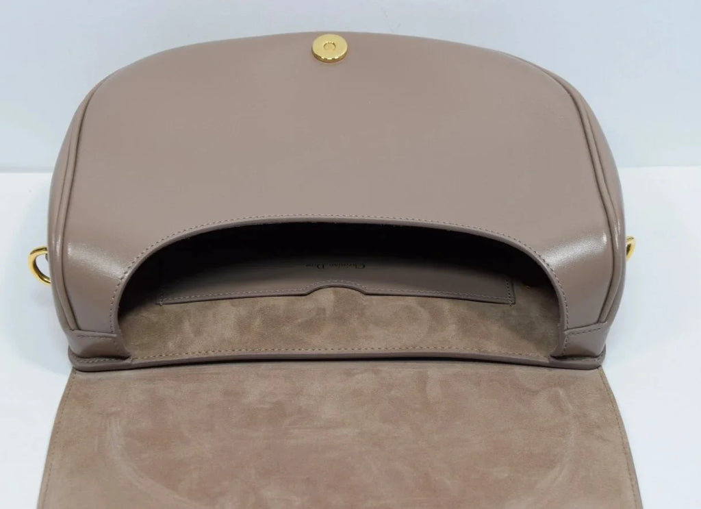 Christian Dior Large Chocolate Bobby Bag Gold Hardware With Strap M747